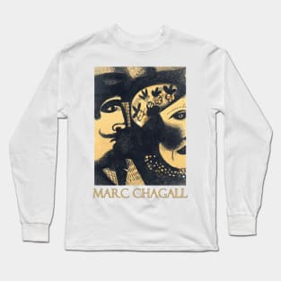 Two Heads (1918) by Marc Chagall Long Sleeve T-Shirt